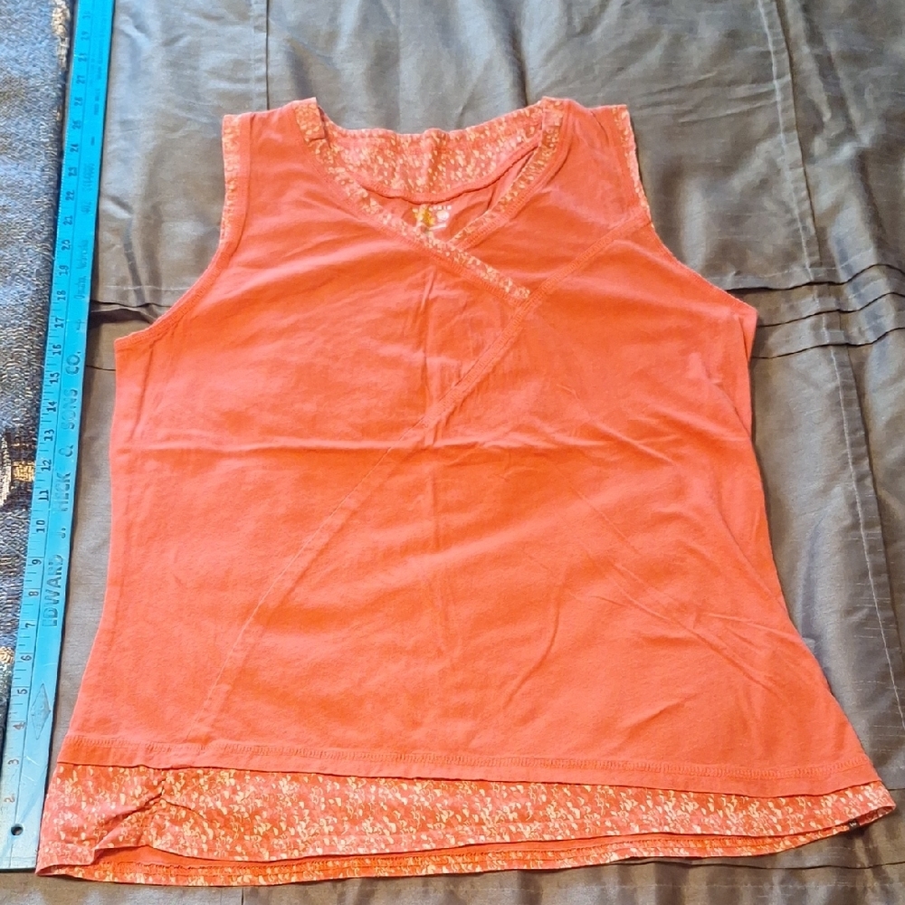 Mountain Hardwear Asymmetrical Orange Tank Top